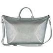 Metallic Suede Leather Top-Handle Bag 112334