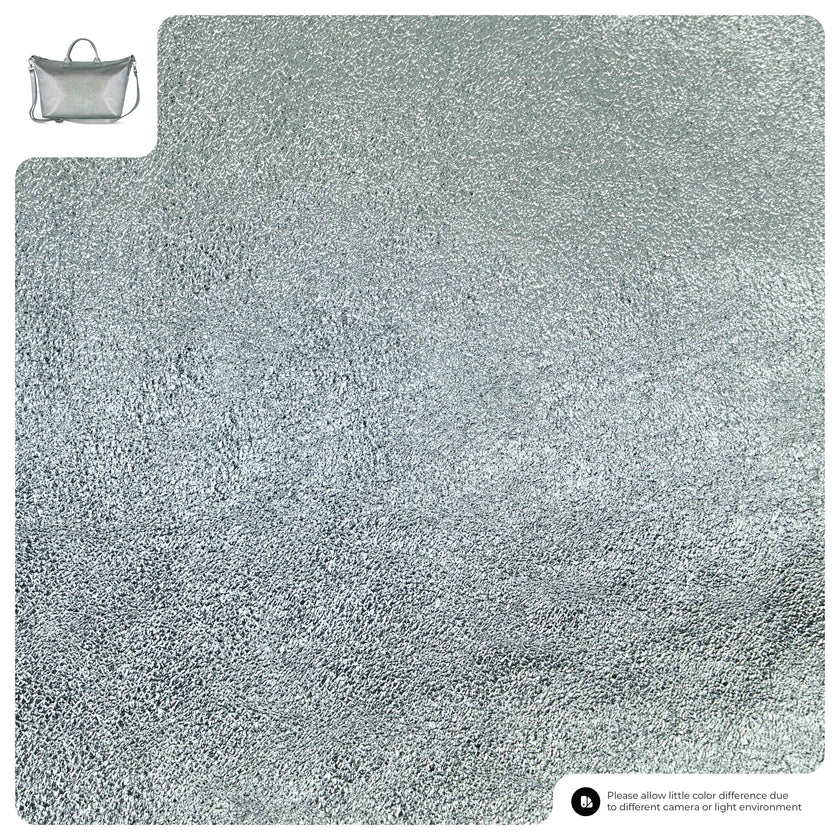 Metallic Suede Leather Top-Handle Bag 112334