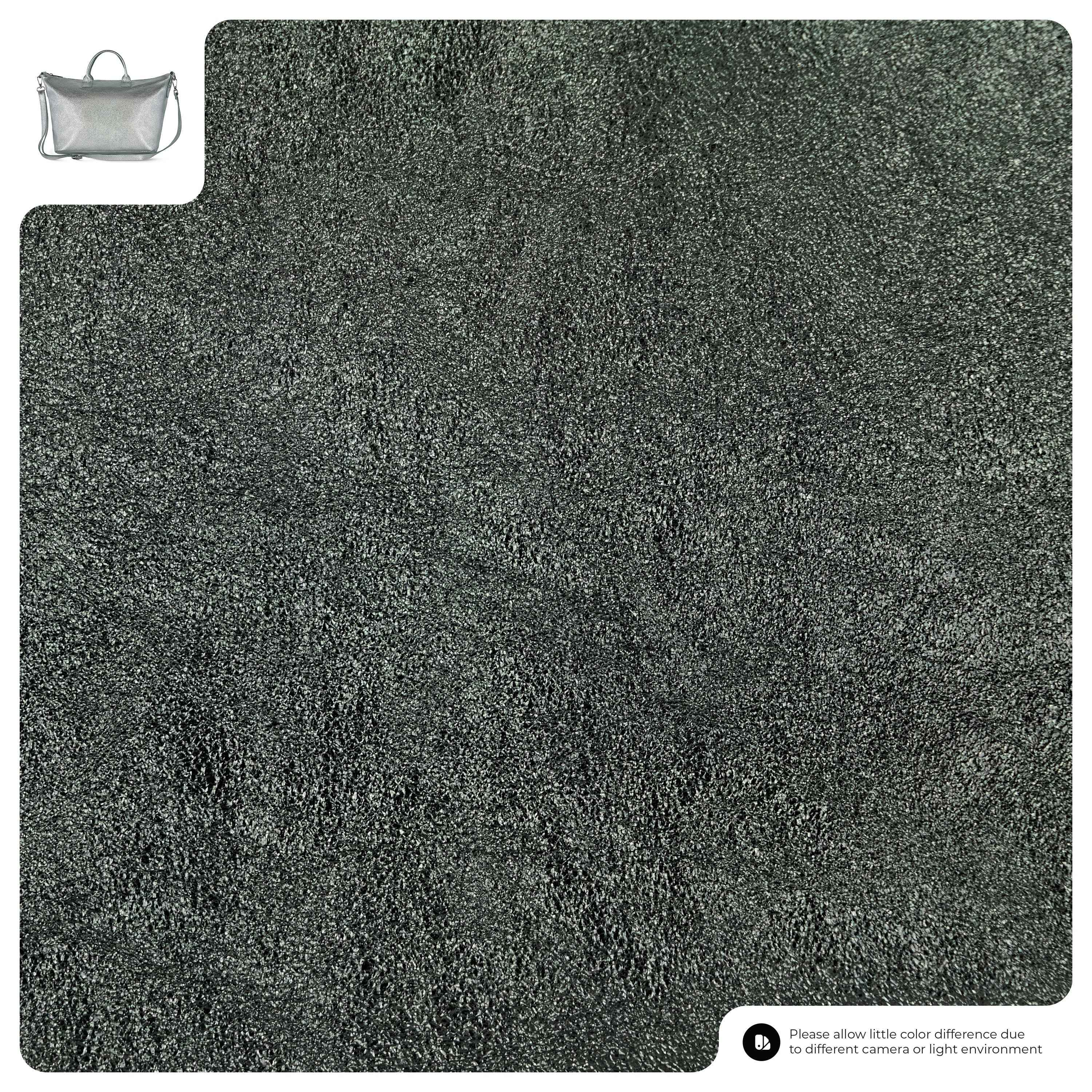 Metallic Suede Leather Top-Handle Bag 112334