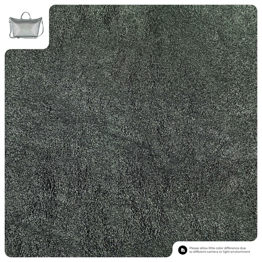 Metallic Suede Leather Top-Handle Bag 112334