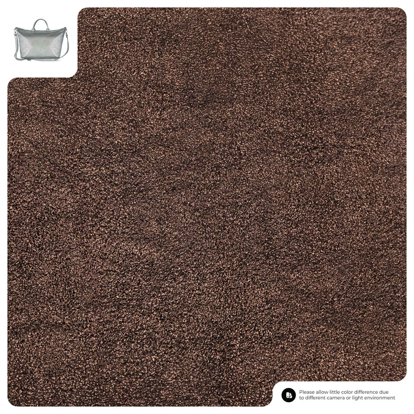 Metallic Suede Leather Top-Handle Bag 112334