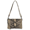 Python Suede Leather Crossbody Bag 111301