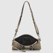 Python Suede Leather Crossbody Bag 111301