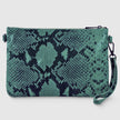 Python Suede Leather Crossbody Bag 111301