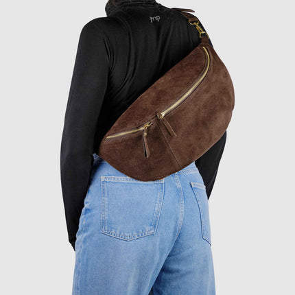 Suede Leather Crossbody Bag 211955