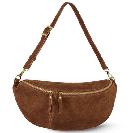 Suede Leather Crossbody Bag 211955