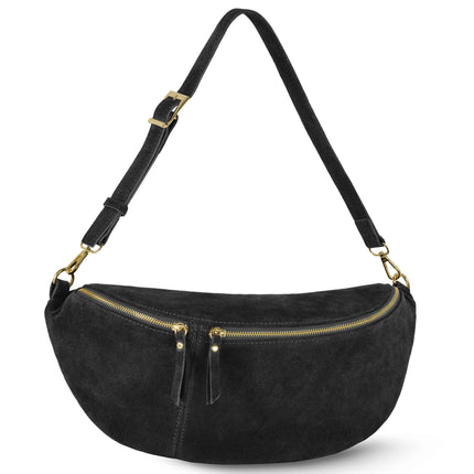 Suede Leather Crossbody Bag 211955