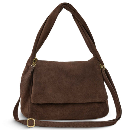 Suede Leather Top-Handle Bag 262495