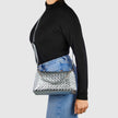 Weave Metallic Suede Leather Shoulder Bag