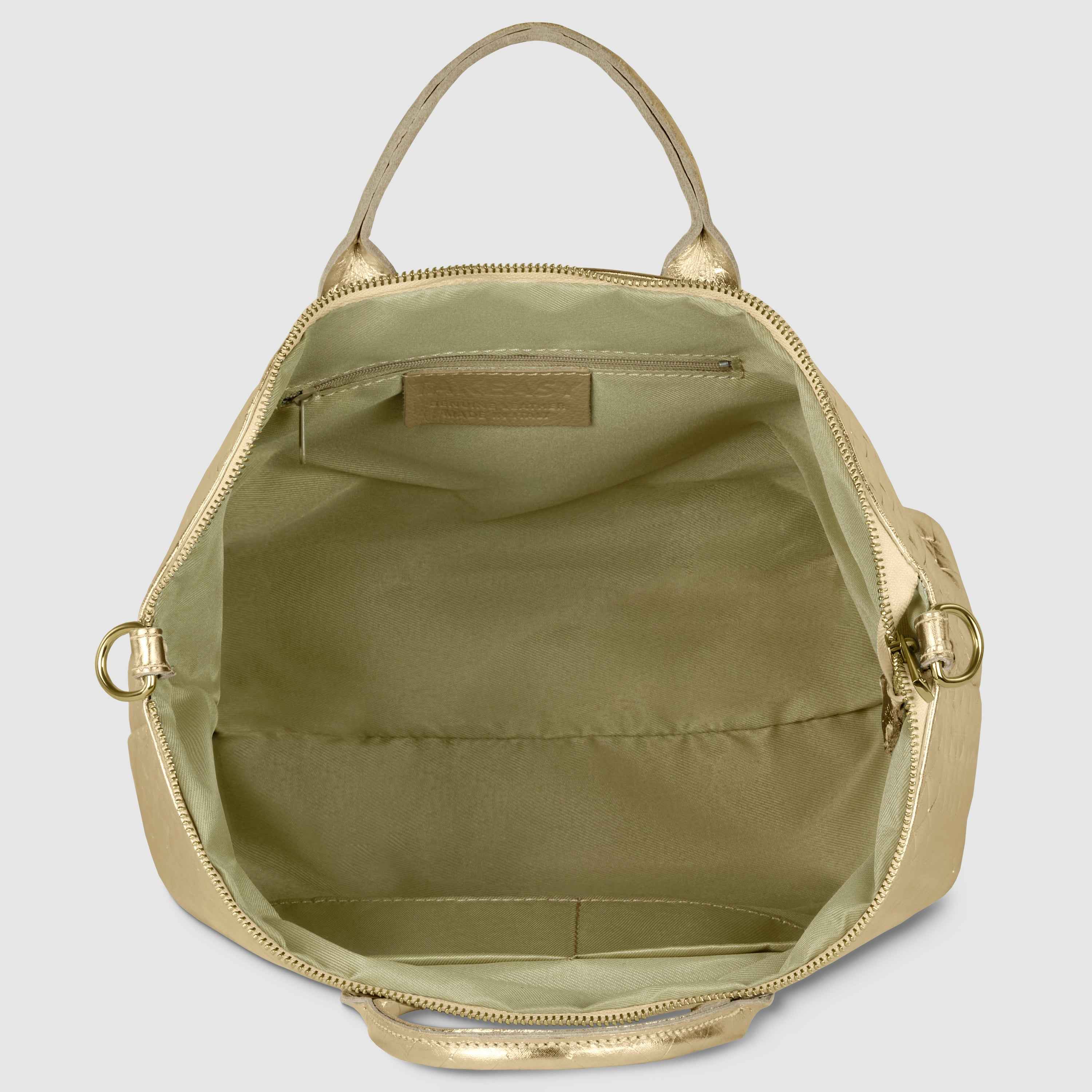 Weave Metallic Suede Leather Top-Handle Bag 112334