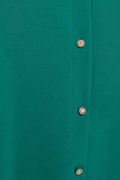 Collared Button Down Long Sleeve Top