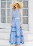 Palm Beach Sleeveless Tiered Maxi Dress