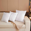 4pcs Throw Pillow Inserts, Square Cushion Inner Soft Fluffy Plump Stuffer Cushion Pillow Core White Pillow Inserts Christmas Decor Halloween Decor Bed Sofa Home Decor