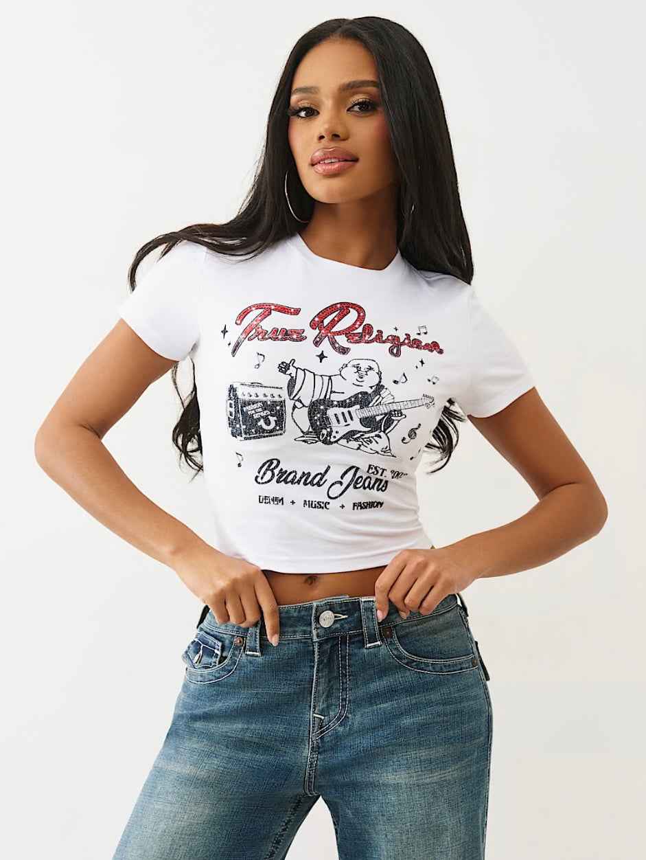 CRYSTAL BUDDHA BABY TEE