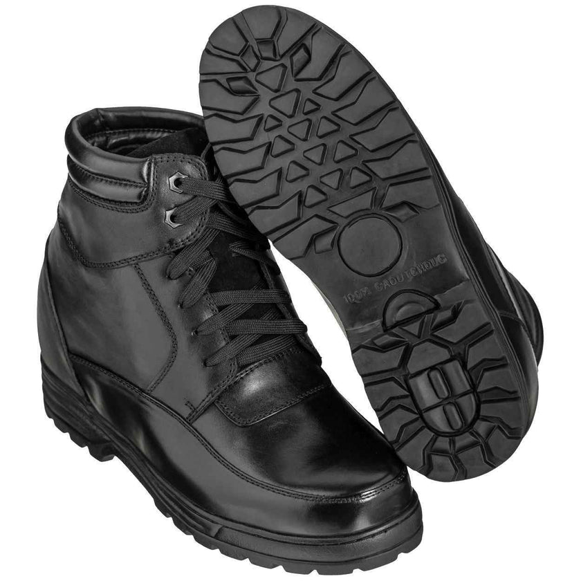 CALDEN Military-Style Leather Boots - 5.2 Inches - K881801