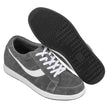 2.8-Inch TOTO Gray & White Suede Leather Sneakers - A1911