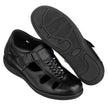 TOTO Black Braided Leather Sandals - Three Inches - G1307