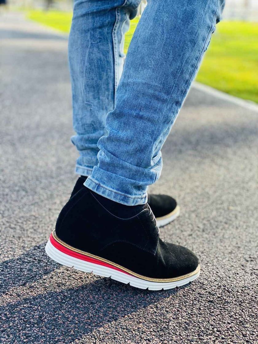 CALTO - Y4222 - 3.2 Inches Taller (Nubuck Black)