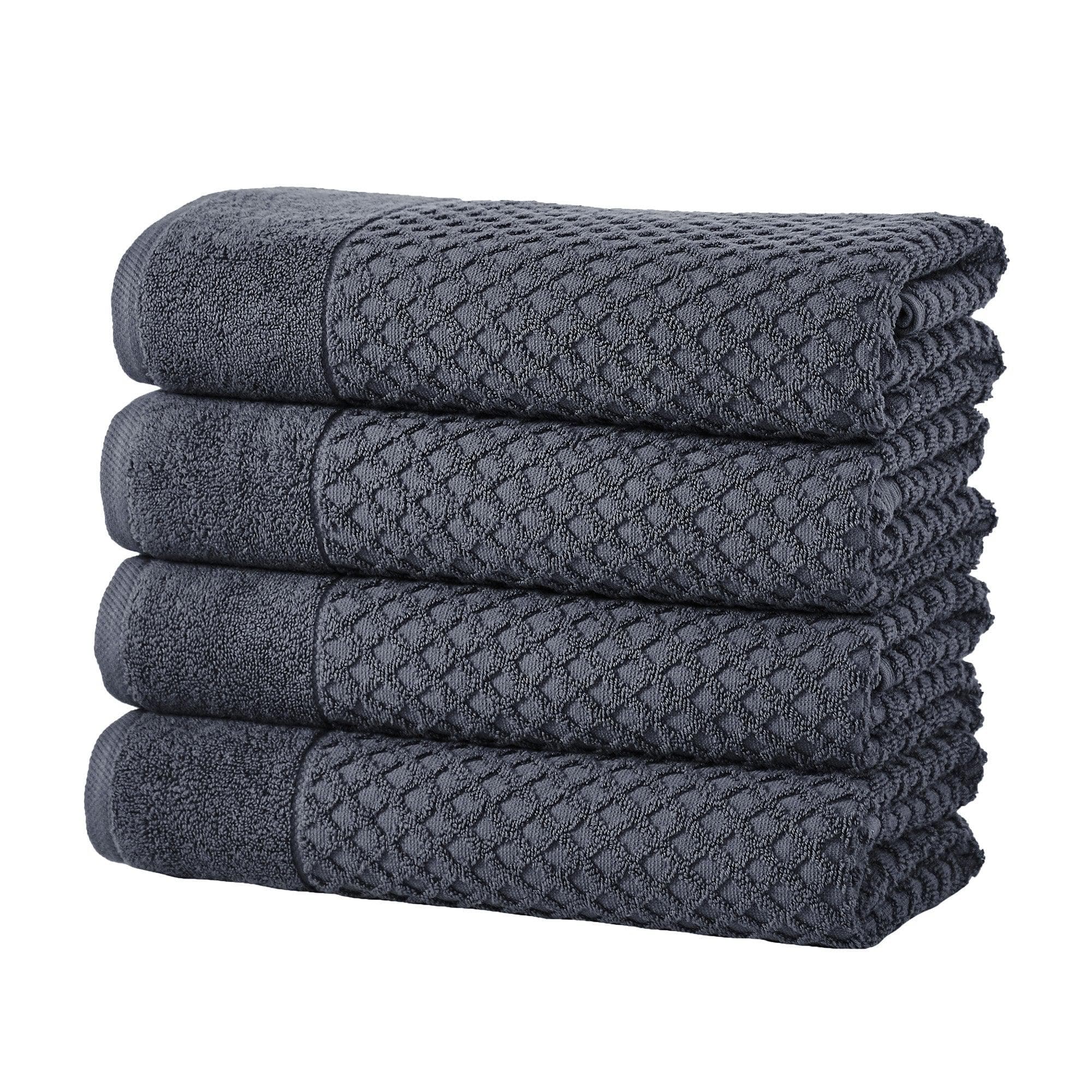 Cotton Diamond Waffle Weave Bath Towel Set - Grayson Collection