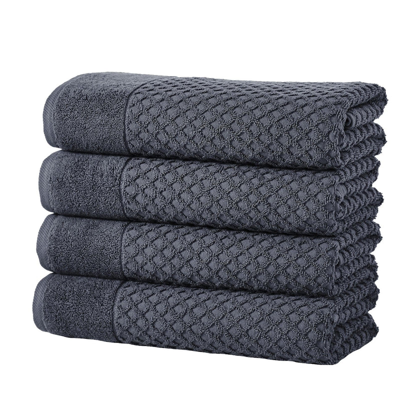 Cotton Diamond Waffle Weave Bath Towel Set - Grayson Collection