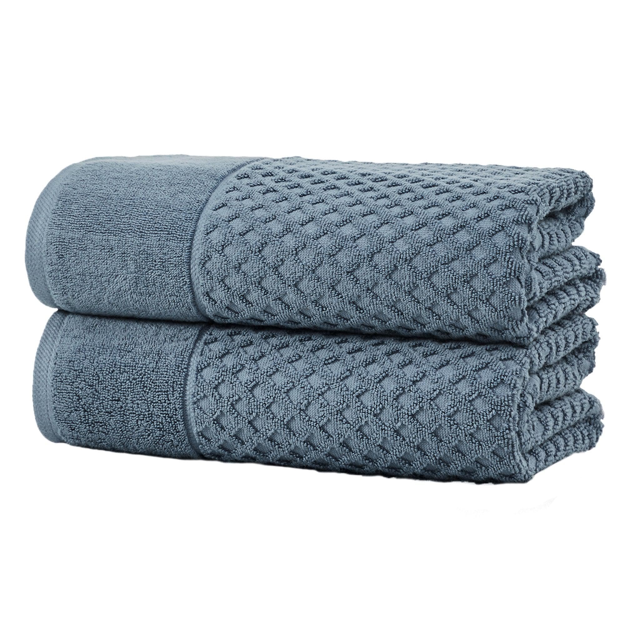 Cotton Diamond Waffle Weave Bath Towel Set - Grayson Collection