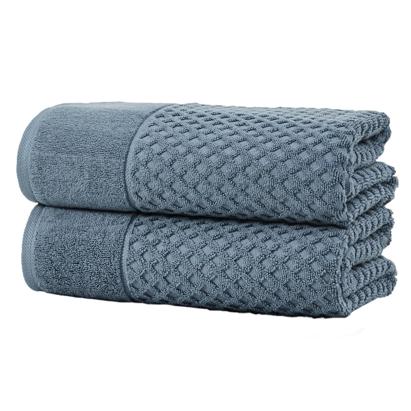 Cotton Diamond Waffle Weave Bath Towel Set - Grayson Collection