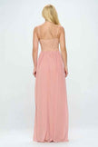Lace Detail Bustier Floor Length Maxi Dress