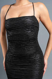 CHIC TEXTURED COATING KNIT BODYCON MINI DRESS