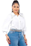 Pearl Collared Button Down Shirt
