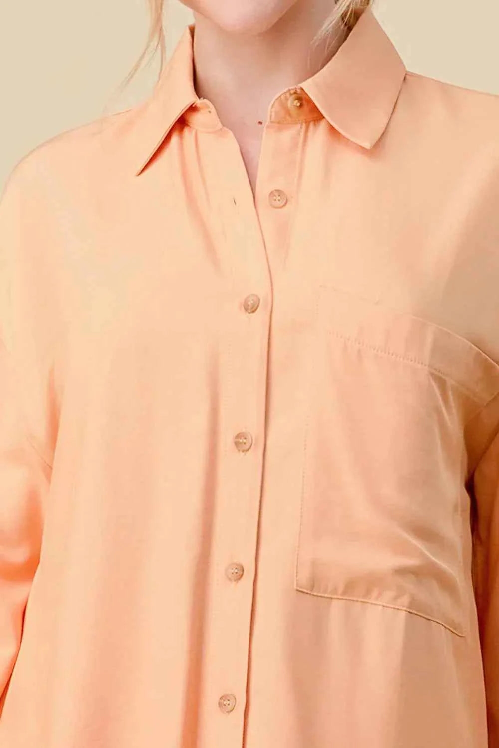 BASIC COLLARED BUTTON DOWN LONG SLEEVES SHIRTS