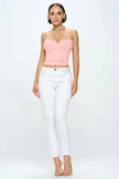 ZIG ZAG BANDAGE CROP TUBE TOP