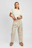 Emory Park straight leg pants with elastic waistband for comfortable and stylish casual wear