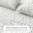 Turkish Cotton Flannel Sheet Set - Winter Floral Collection
