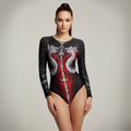 DRAGONS One-piece Swimsuit / Bodysuit with Sleeves