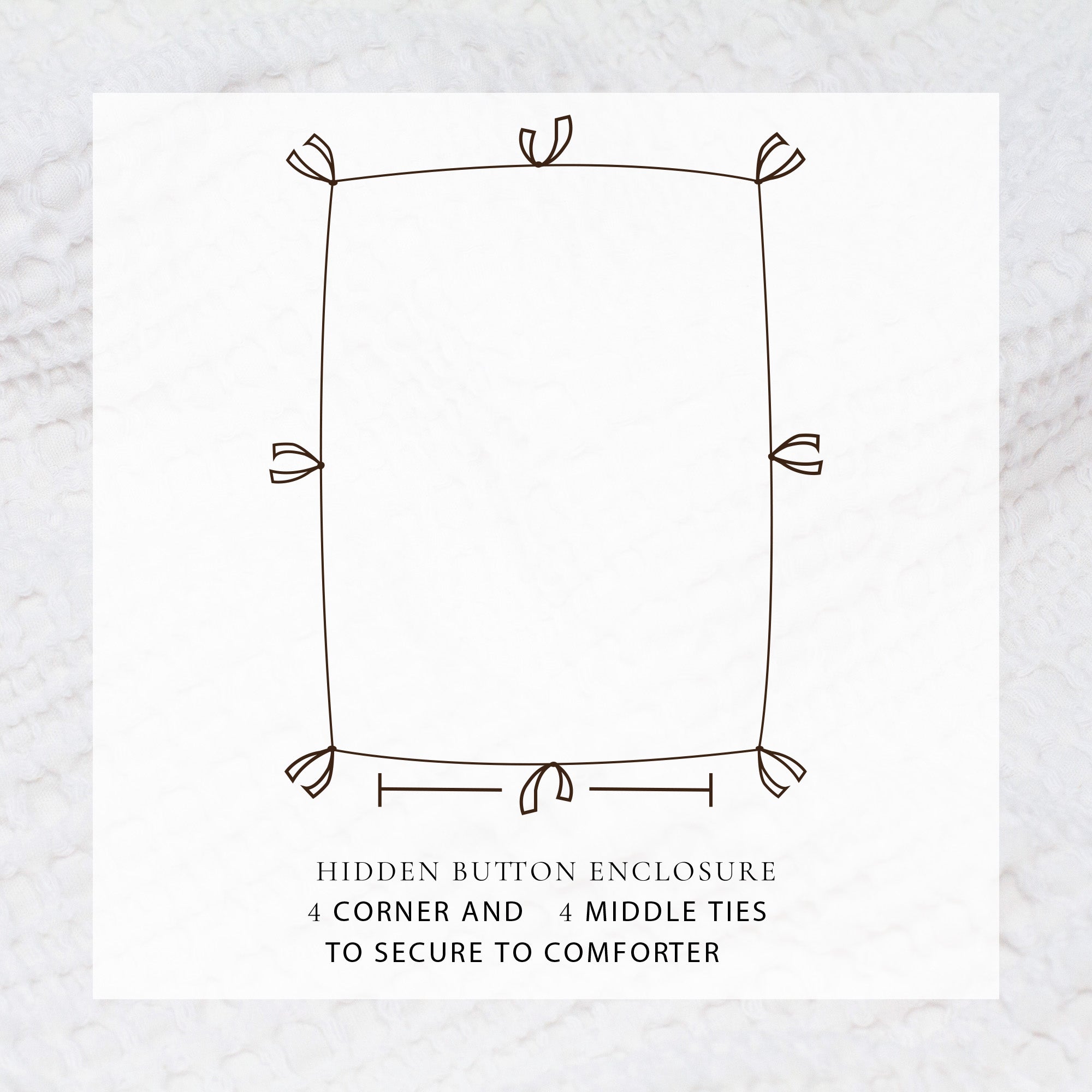 100% Cotton Honeycomb Waffle Duvet Set - Mattea Collection