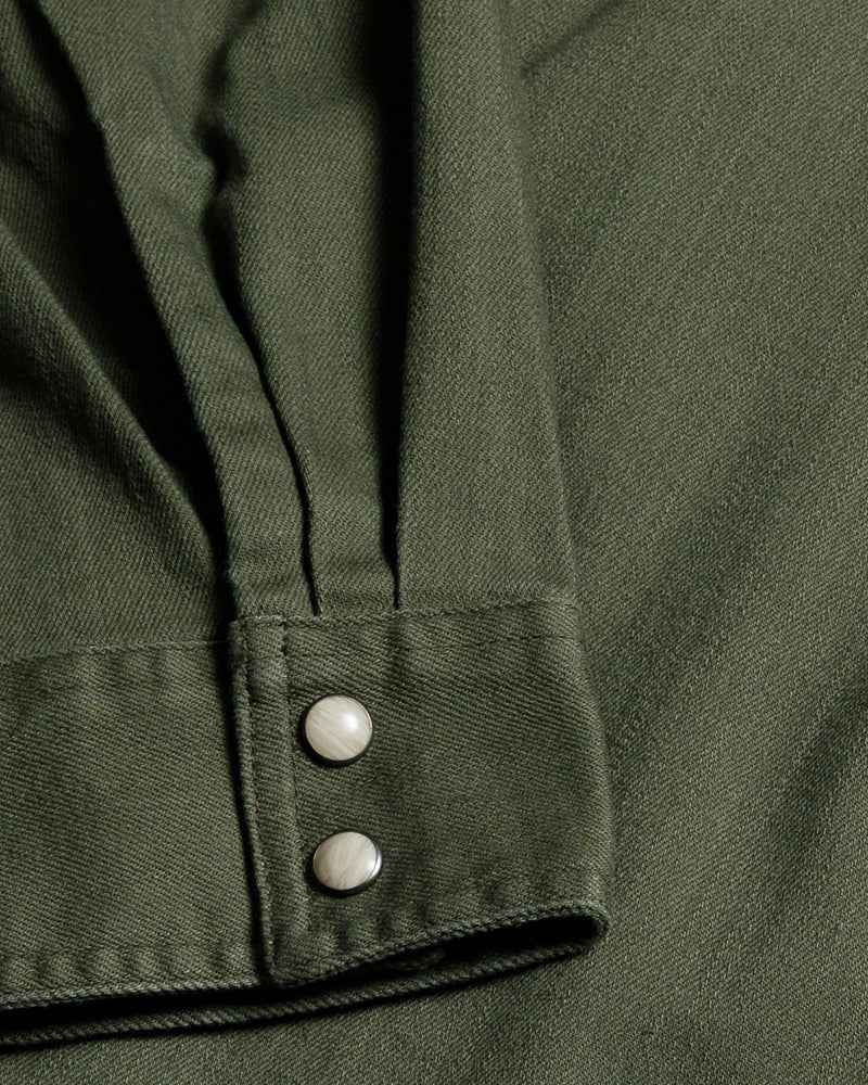 Earl Denim Shirt - Dusty Olive