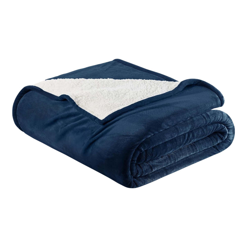 Velvet Plush Sherpa Bed Blanket - Sherpa Fleece Collection