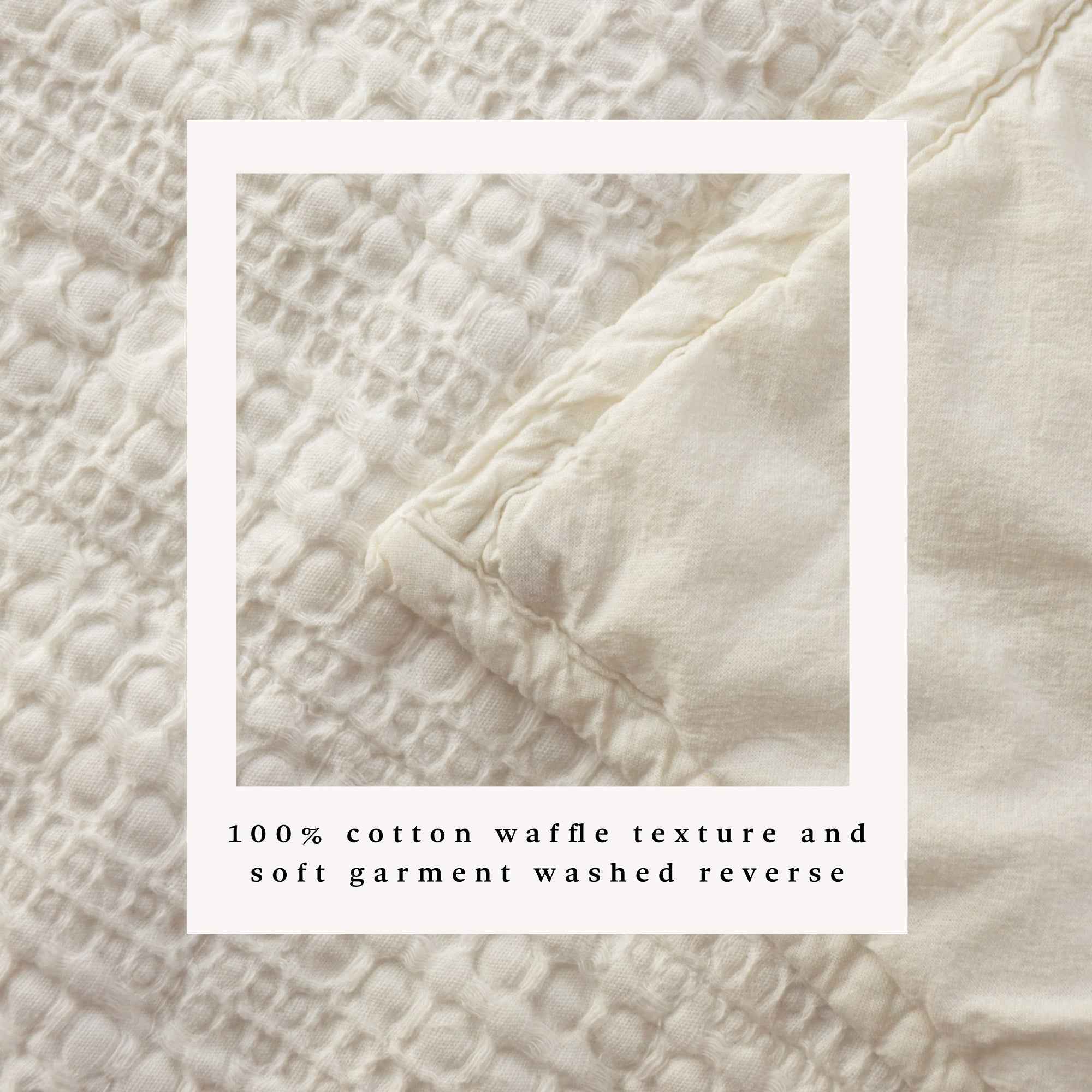 100% Cotton Honeycomb Waffle Garment Washed Quilt Set - Genevieve Collection