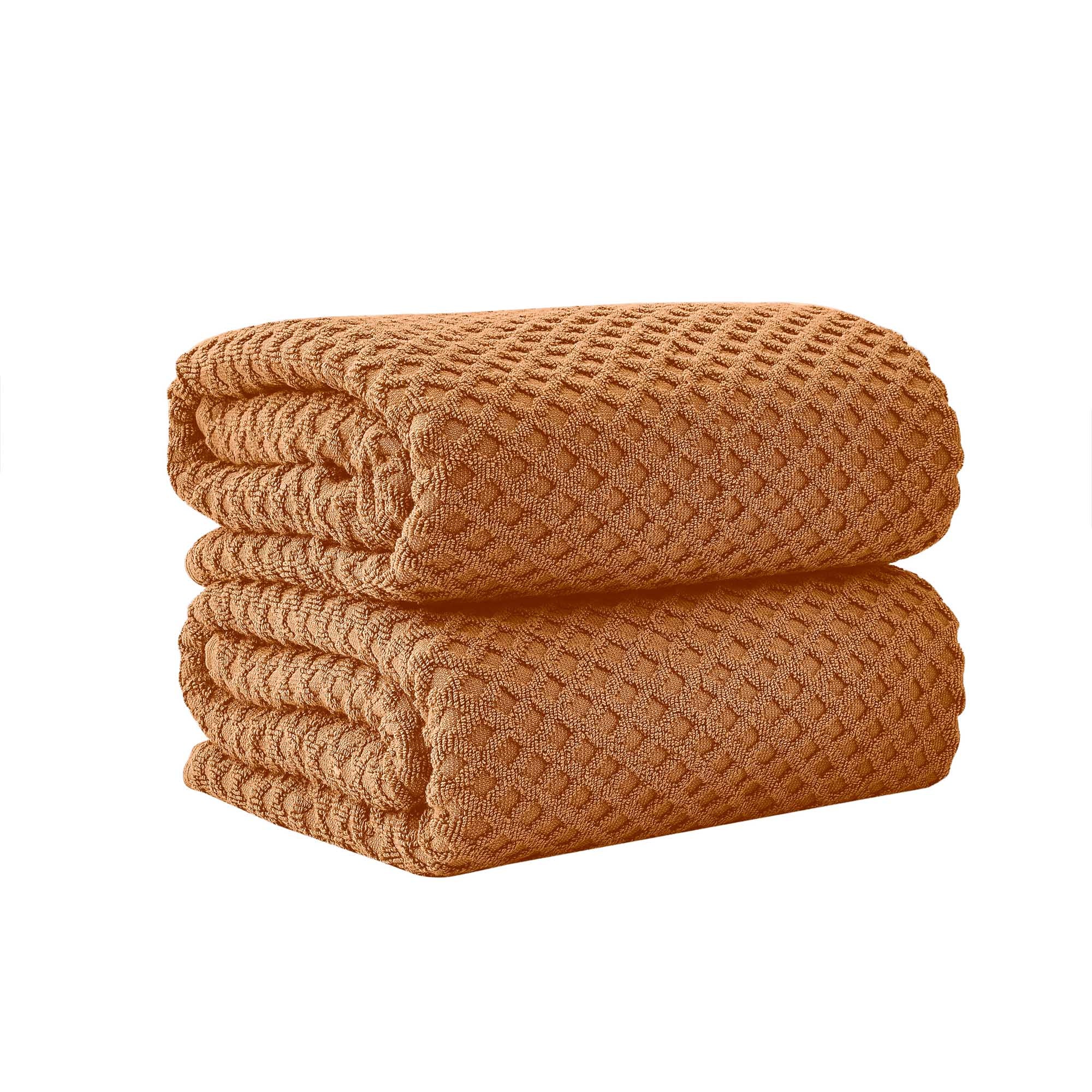 Cotton Diamond Waffle Weave Bath Towel Set - Grayson Collection