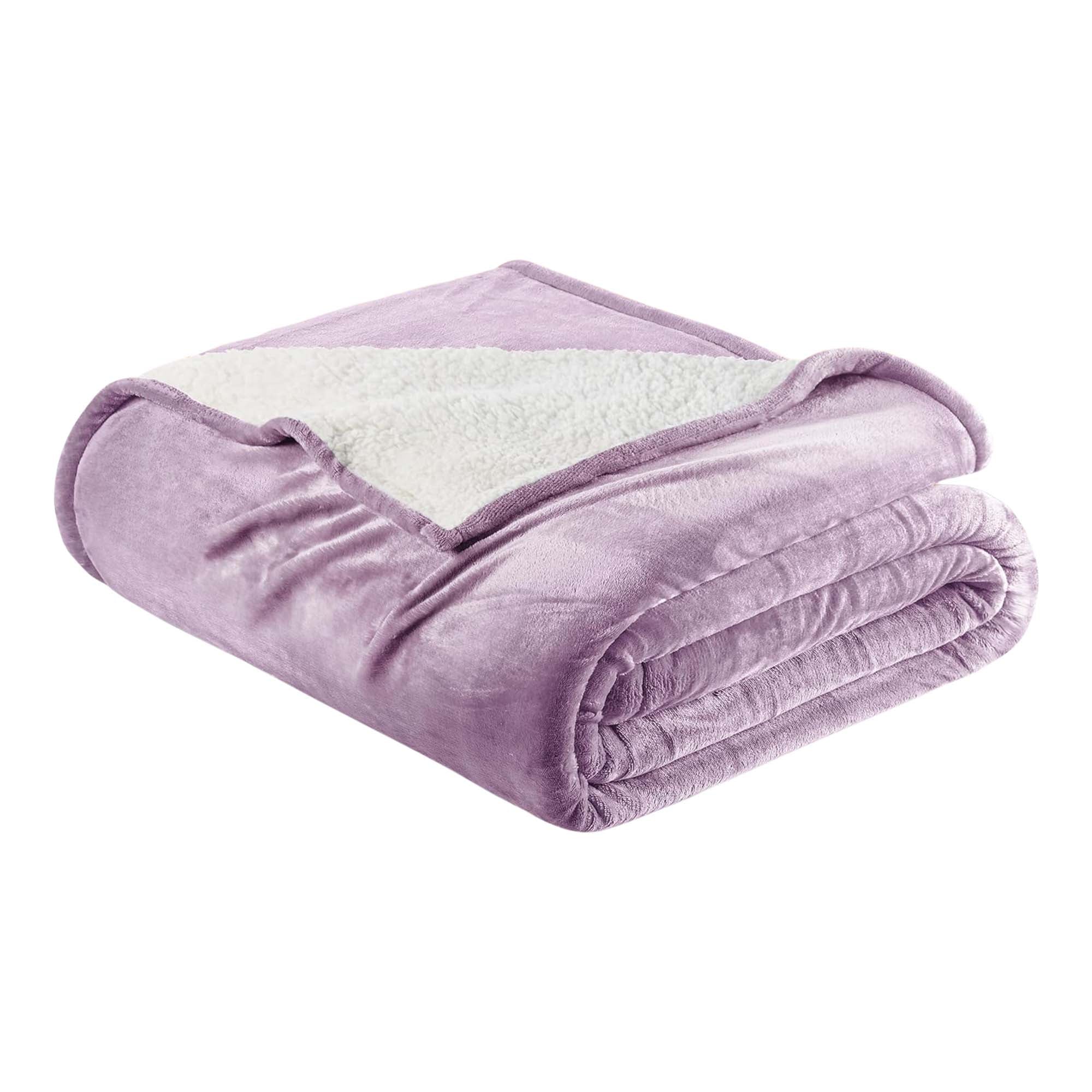 Velvet Plush Sherpa Bed Blanket - Sherpa Fleece Collection