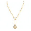 Zoe Lion Medallion Lariat