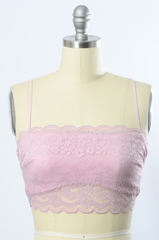 Wide Lace Bandeau - Pikemla