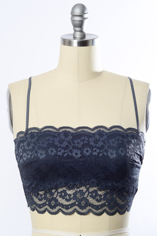 Wide Lace Bandeau - Pikemla