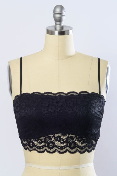 Wide Lace Bandeau - Pikemla