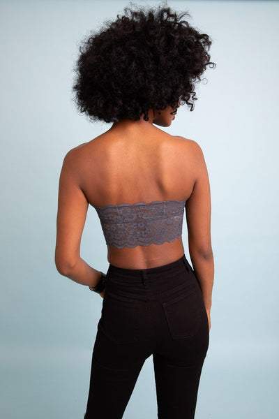 Wide Lace Bandeau - Pikemla