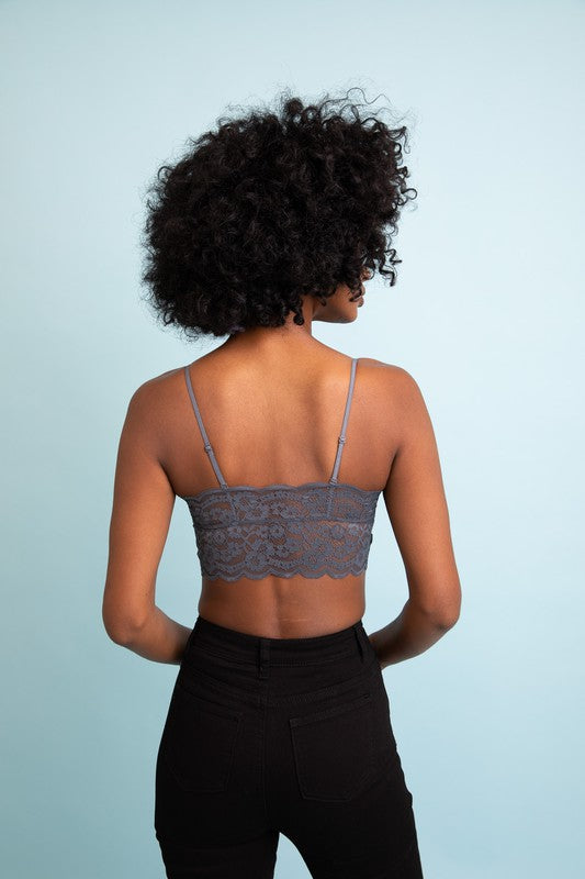 Wide Lace Bandeau - Pikemla