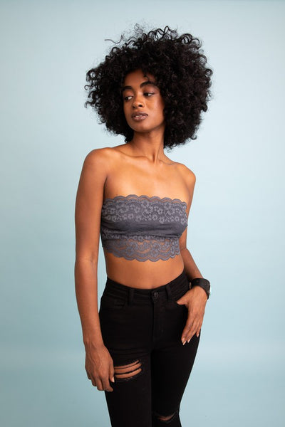 Wide Lace Bandeau - Pikemla