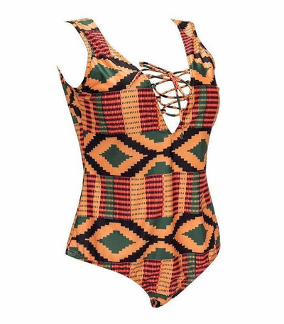 Ankara Print One Piece -Plus Sized - Pikemla