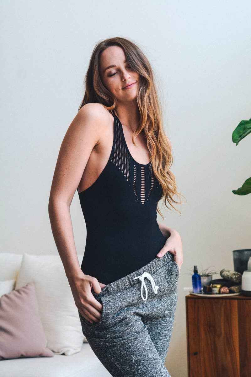 Pikemla Ribbed Bodysuit for Women - Stylish Black Top - Pikemla