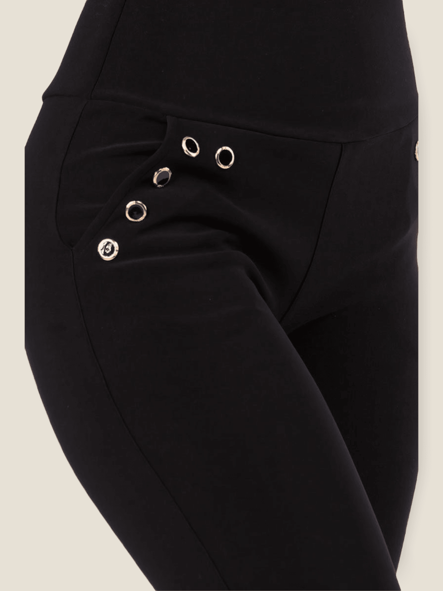 Pikemla eyelet high waisted jeggings featuring stylish eyelet accents for a trendy look